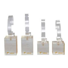 Square Yellow Pattern Acrylic Watch Stand