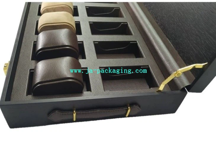 Brown Natural Wood Watch Box For 12-watch