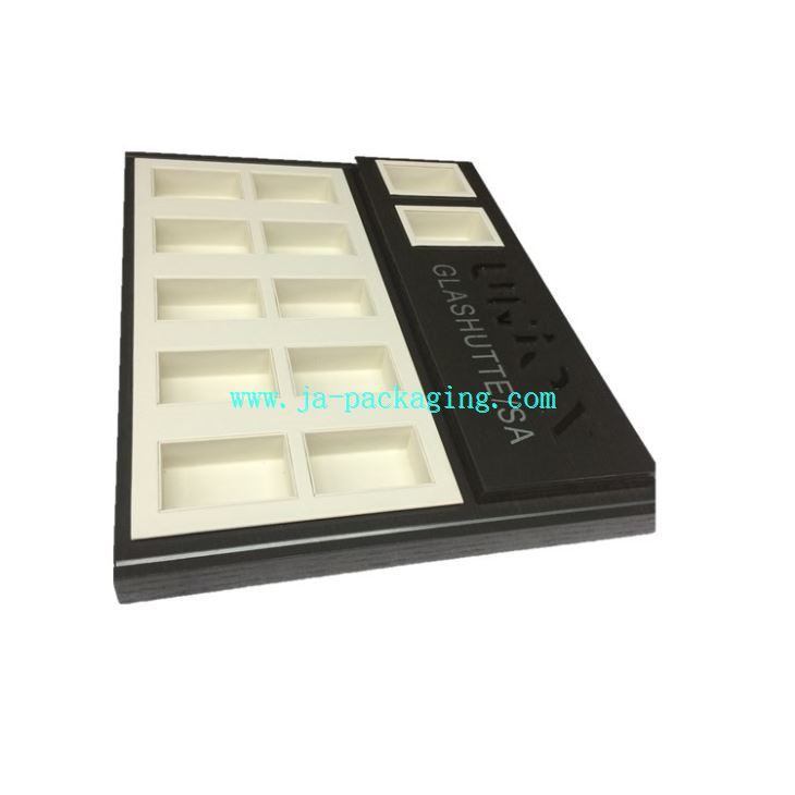 Dark Brown Nature Wooden Pillows Watch Counter Display