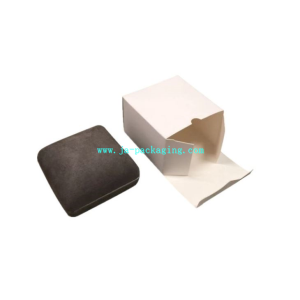 Brown Velvet Ring Box With LED Light