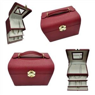 3-Layer Red Jewelry Box